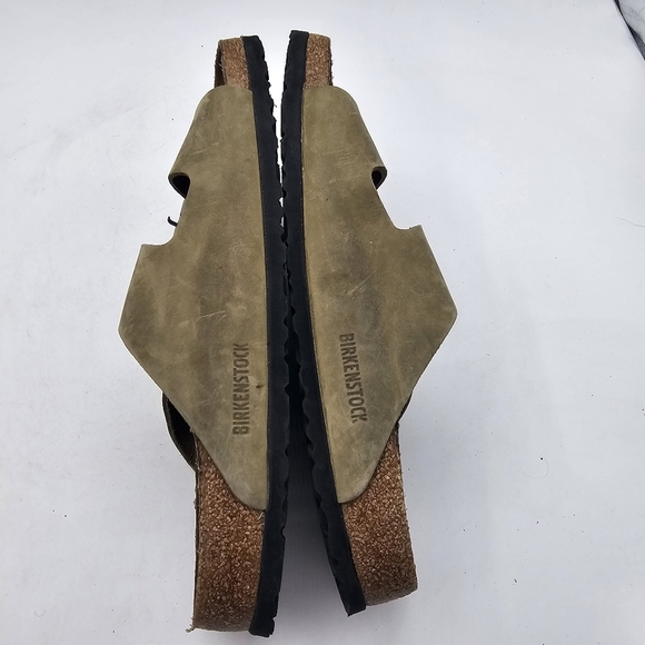 Birkenstock Arizona Two-Strap Sandals – Olive Green – Size Approx. US 10 main image 4